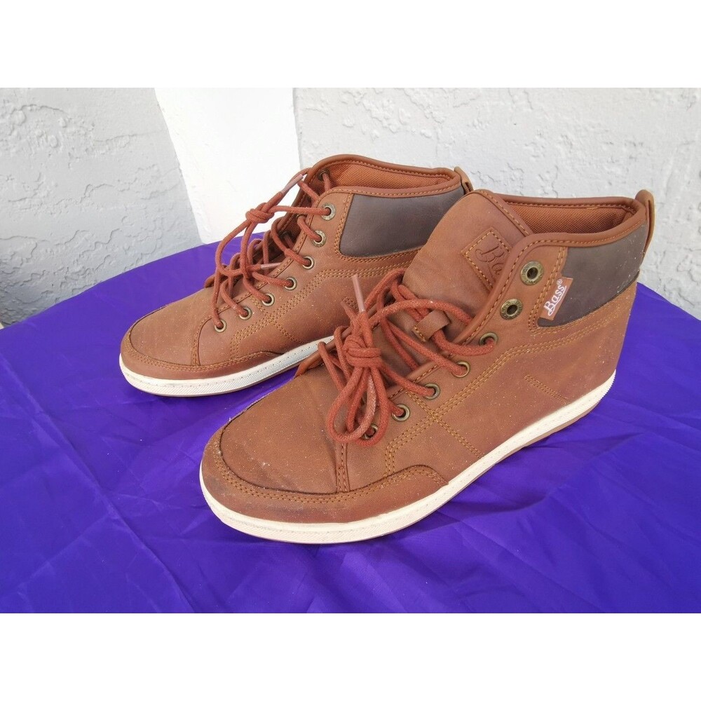 Men's GH Bass & Co Brown Mid Top Boots Size 10 Style : 71328709HI